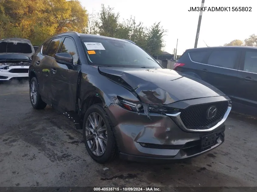 2019 Mazda Cx-5 Grand Touring VIN: JM3KFADM0K1565802 Lot: 40535715