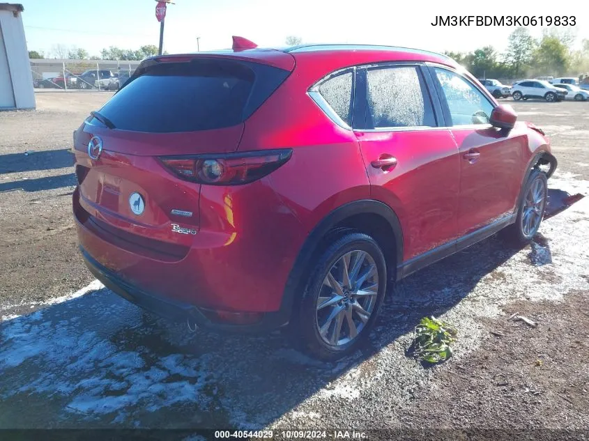 2019 Mazda Cx-5 Grand Touring VIN: JM3KFBDM3K0619833 Lot: 40544029