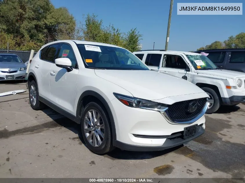 2019 Mazda Cx-5 Grand Touring VIN: JM3KFADM8K1649950 Lot: 40575960