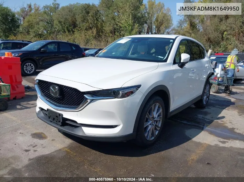 2019 Mazda Cx-5 Grand Touring VIN: JM3KFADM8K1649950 Lot: 40575960