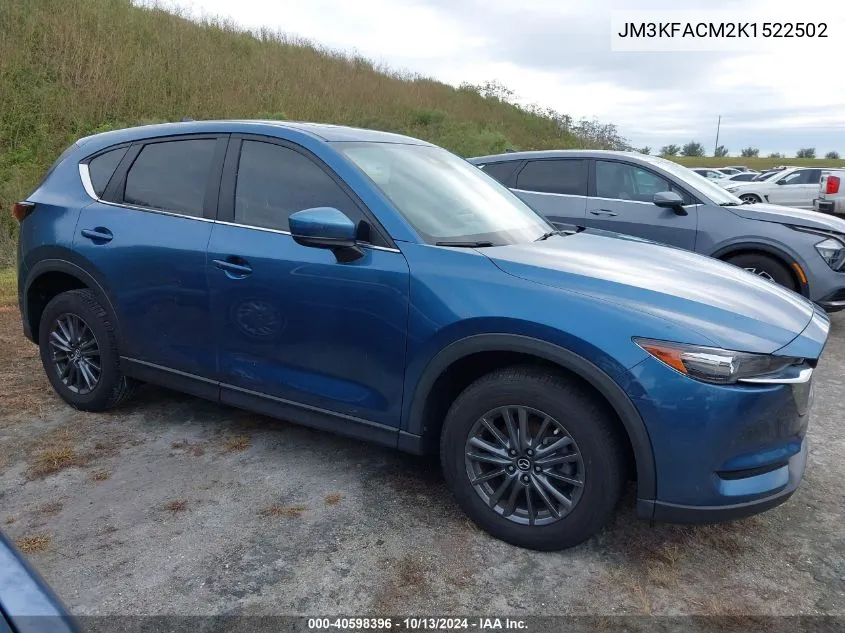 2019 Mazda Cx-5 Touring VIN: JM3KFACM2K1522502 Lot: 40598396