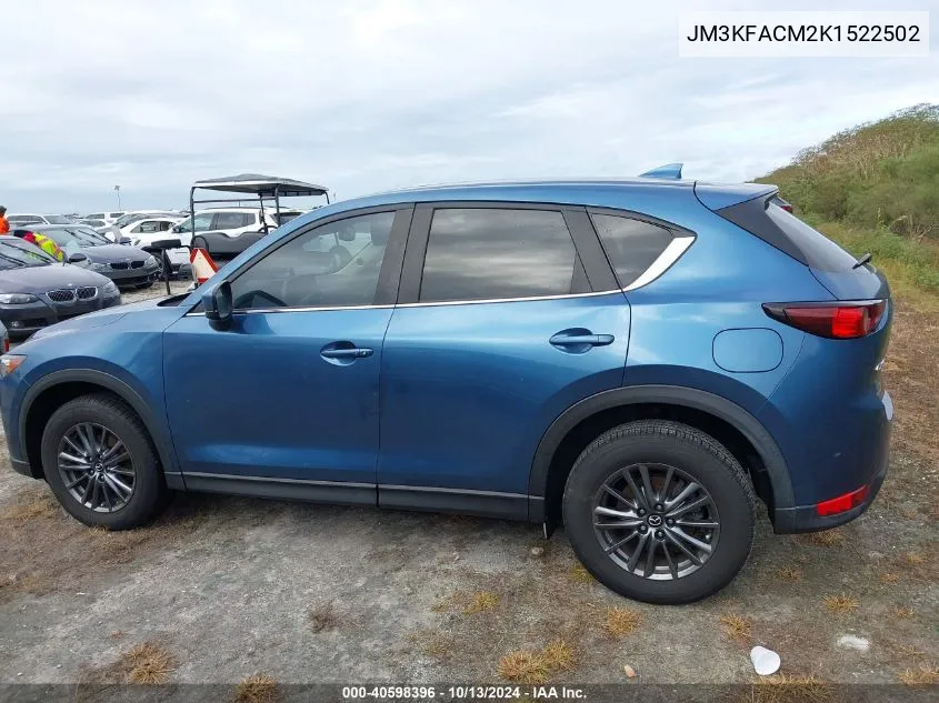 2019 Mazda Cx-5 Touring VIN: JM3KFACM2K1522502 Lot: 40598396