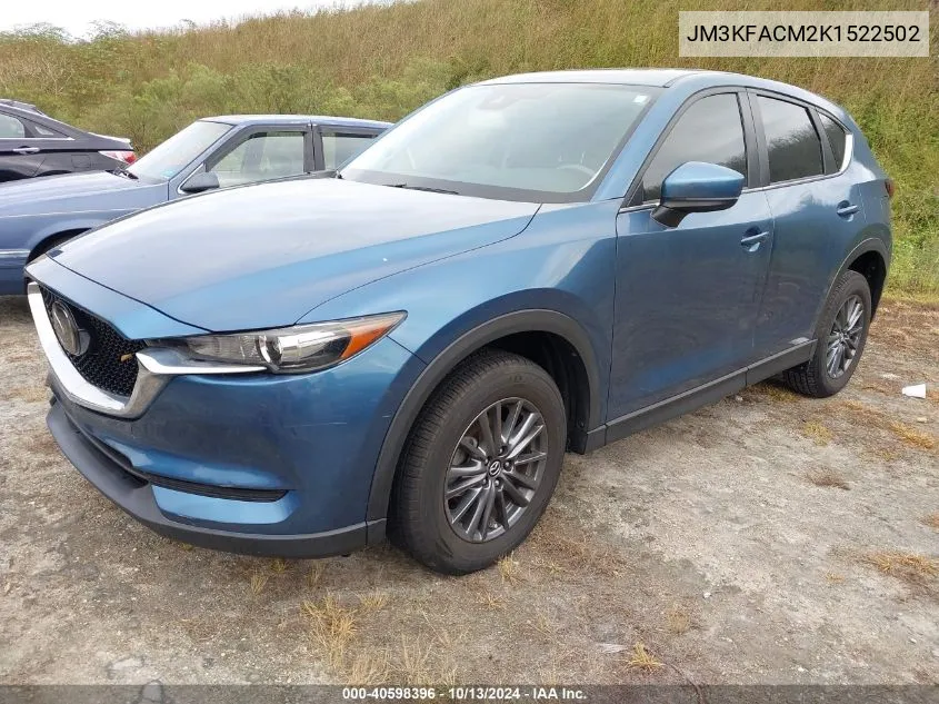 2019 Mazda Cx-5 Touring VIN: JM3KFACM2K1522502 Lot: 40598396