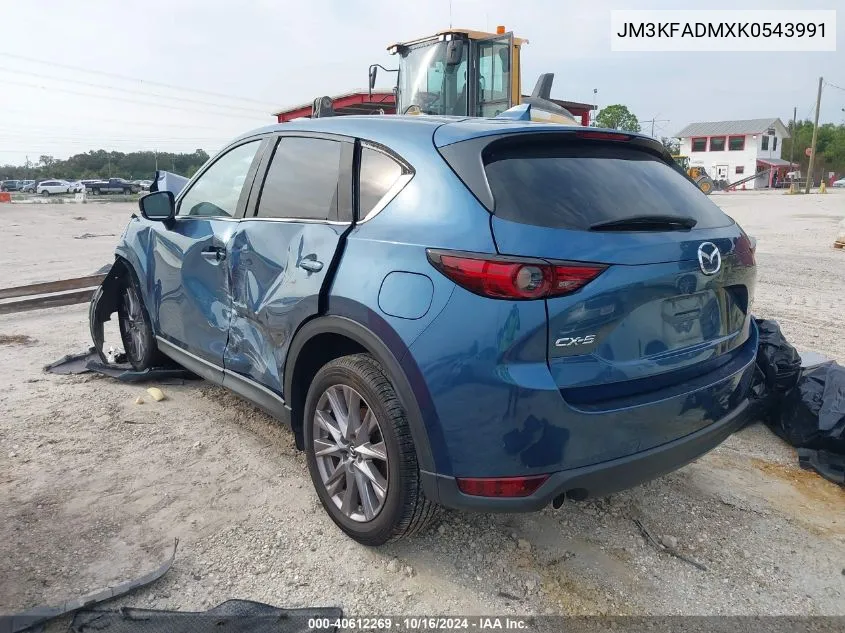 2019 Mazda Cx-5 Grand Touring VIN: JM3KFADMXK0543991 Lot: 40612269