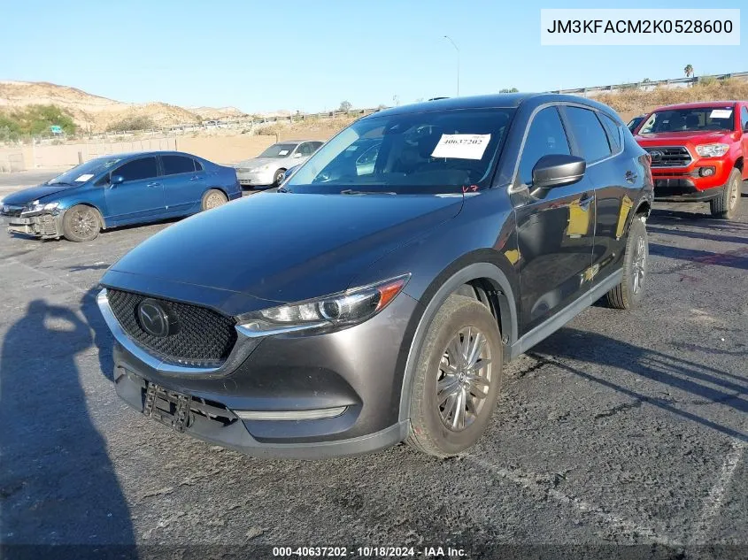 2019 Mazda Cx-5 Touring VIN: JM3KFACM2K0528600 Lot: 40637202