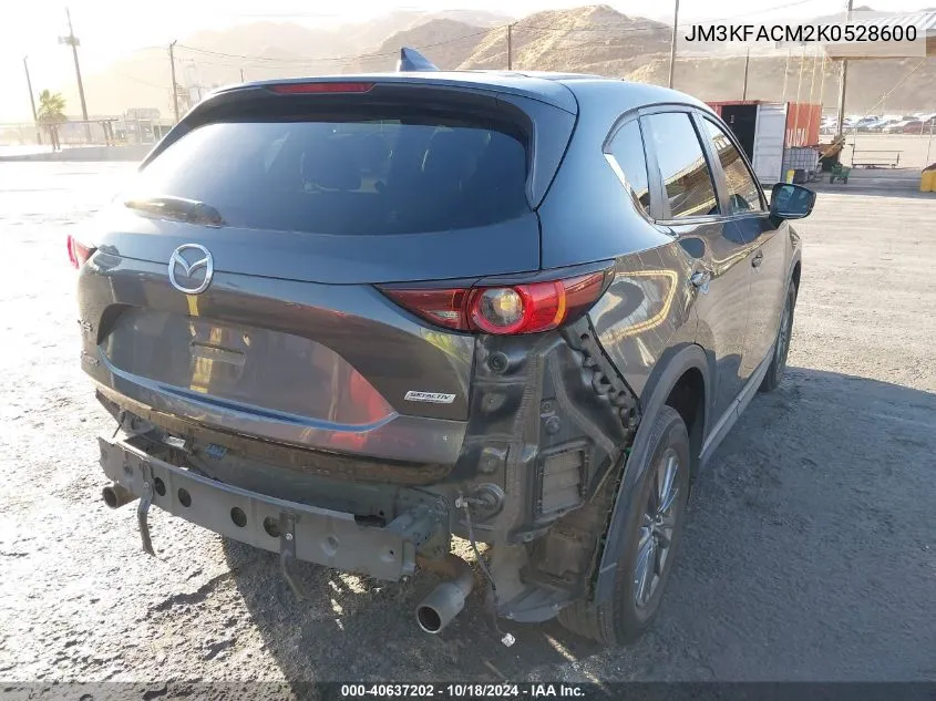 2019 Mazda Cx-5 Touring VIN: JM3KFACM2K0528600 Lot: 40637202