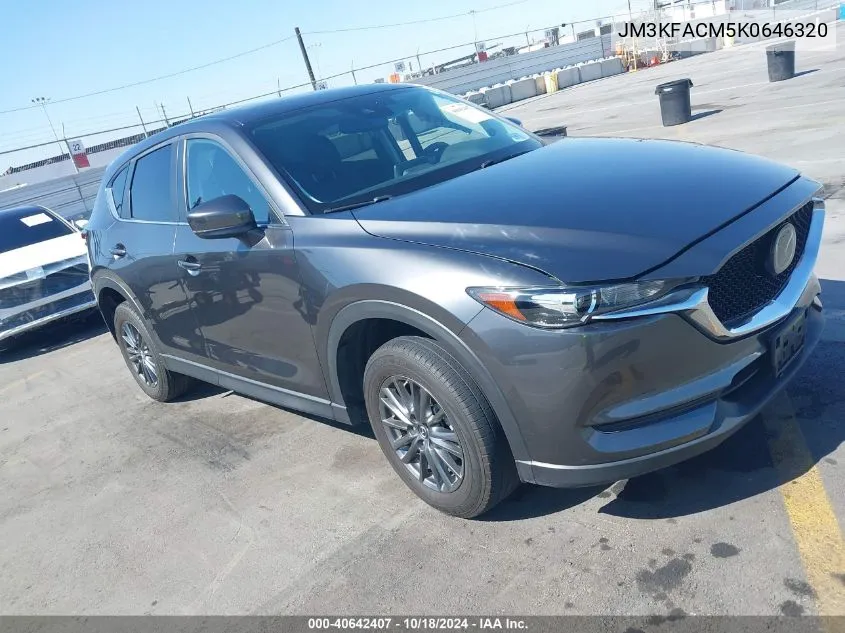 2019 Mazda Cx-5 Touring VIN: JM3KFACM5K0646320 Lot: 40642407