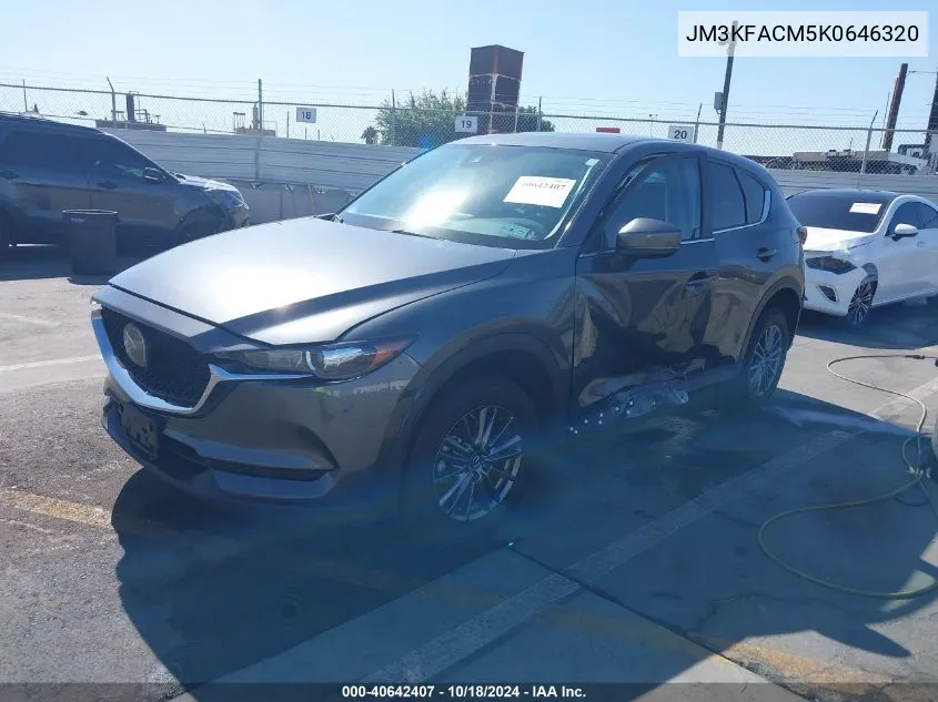 2019 Mazda Cx-5 Touring VIN: JM3KFACM5K0646320 Lot: 40642407