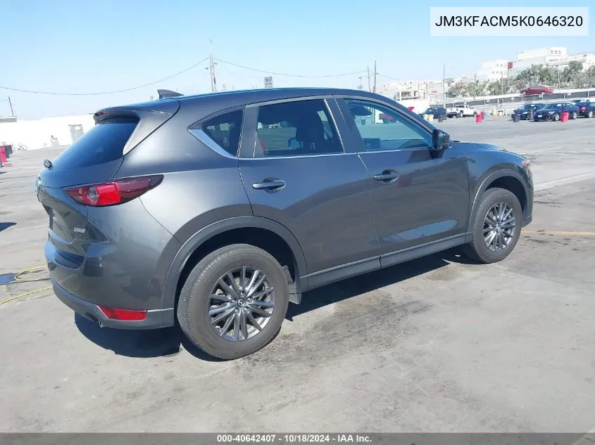 2019 Mazda Cx-5 Touring VIN: JM3KFACM5K0646320 Lot: 40642407