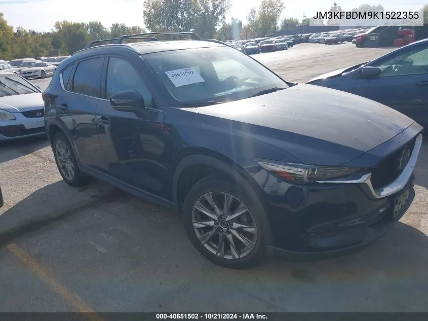 2019 Mazda Cx-5 Grand Touring VIN: JM3KFBDM9K1522355 Lot: 40651502