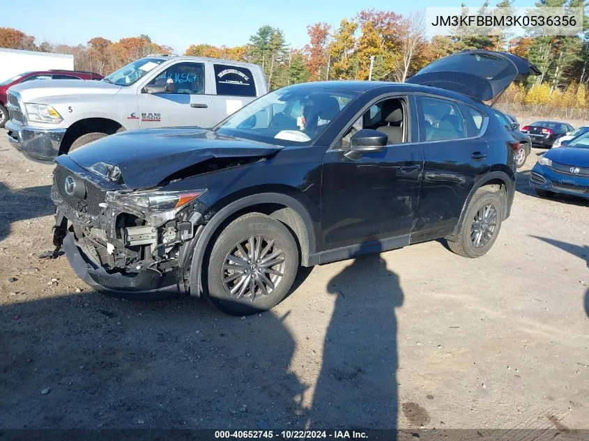 2019 Mazda Cx-5 Sport VIN: JM3KFBBM3K0536356 Lot: 40652745