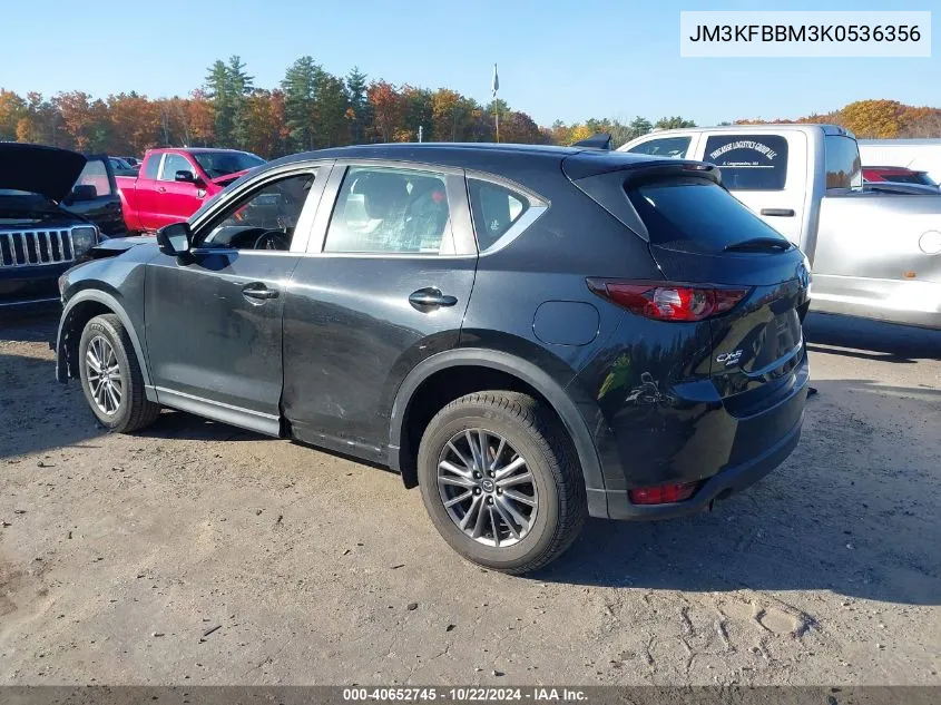 2019 Mazda Cx-5 Sport VIN: JM3KFBBM3K0536356 Lot: 40652745