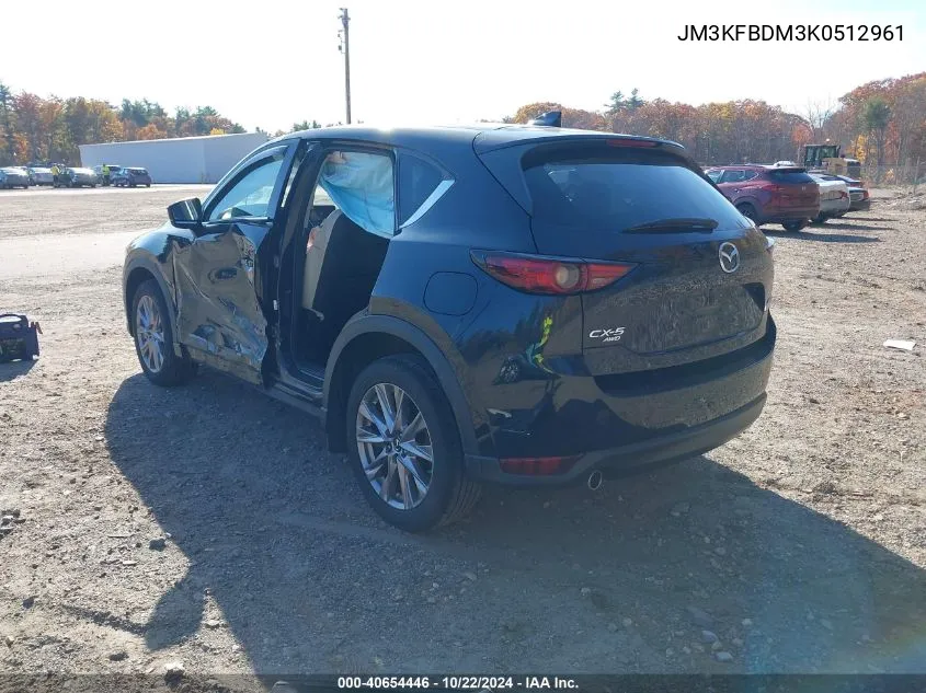 2019 Mazda Cx-5 Grand Touring VIN: JM3KFBDM3K0512961 Lot: 40654446