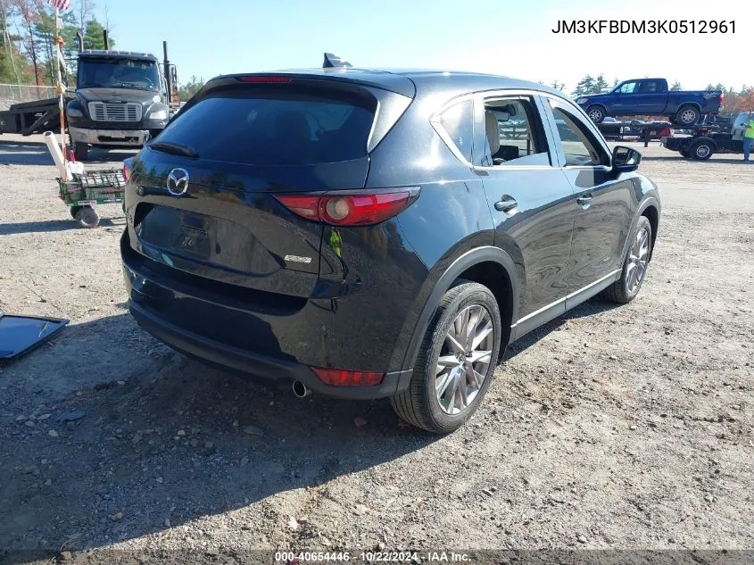 2019 Mazda Cx-5 Grand Touring VIN: JM3KFBDM3K0512961 Lot: 40654446