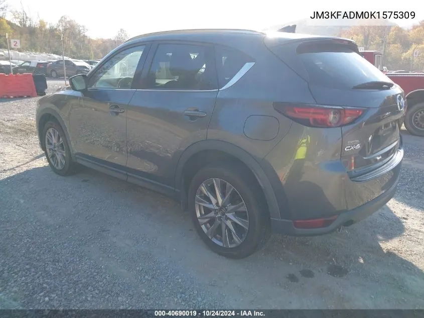 2019 Mazda Cx-5 Grand Touring VIN: JM3KFADM0K1575309 Lot: 40690019