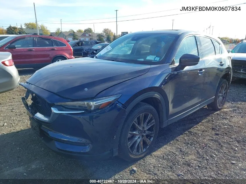 2019 Mazda Cx-5 Grand Touring VIN: JM3KFBDM0K0607834 Lot: 40722467