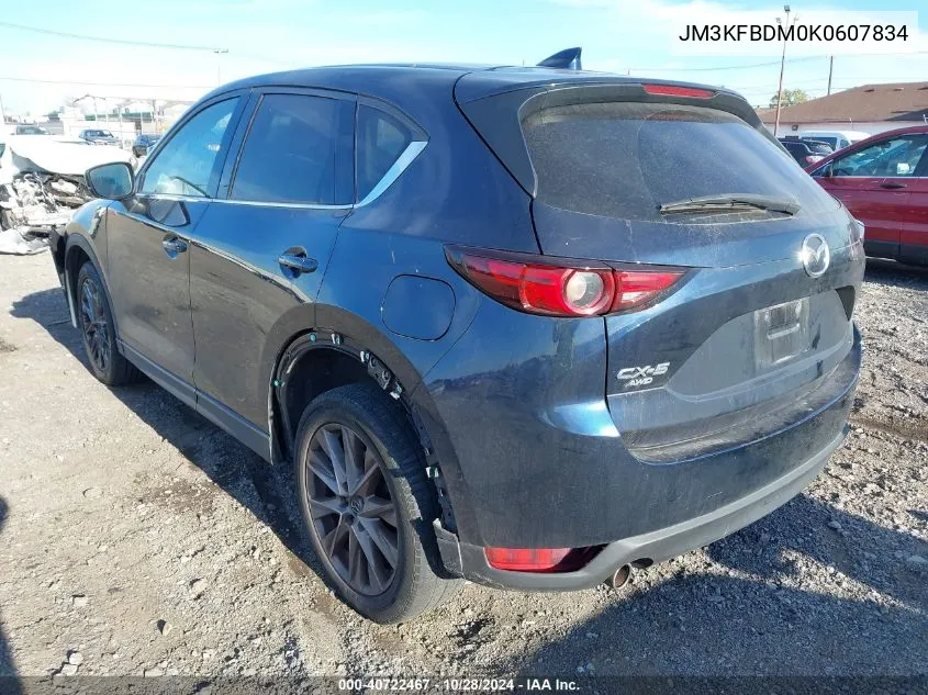 2019 Mazda Cx-5 Grand Touring VIN: JM3KFBDM0K0607834 Lot: 40722467