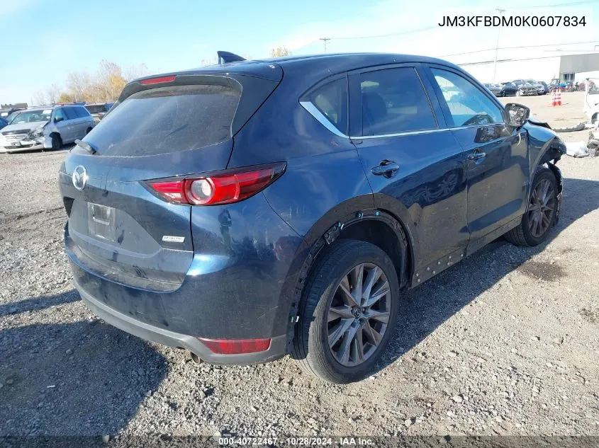 2019 Mazda Cx-5 Grand Touring VIN: JM3KFBDM0K0607834 Lot: 40722467