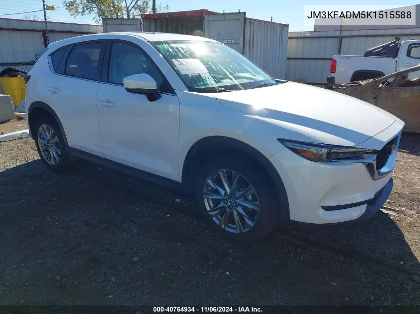 2019 Mazda Cx-5 Grand Touring VIN: JM3KFADM5K1515588 Lot: 40764934