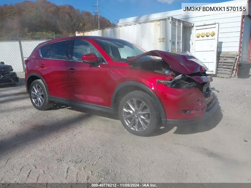 2019 Mazda Cx-5 Grand Touring VIN: JM3KFBDMXK1570155 Lot: 40776212