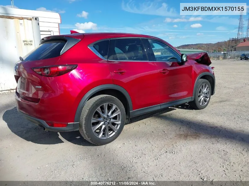 2019 Mazda Cx-5 Grand Touring VIN: JM3KFBDMXK1570155 Lot: 40776212