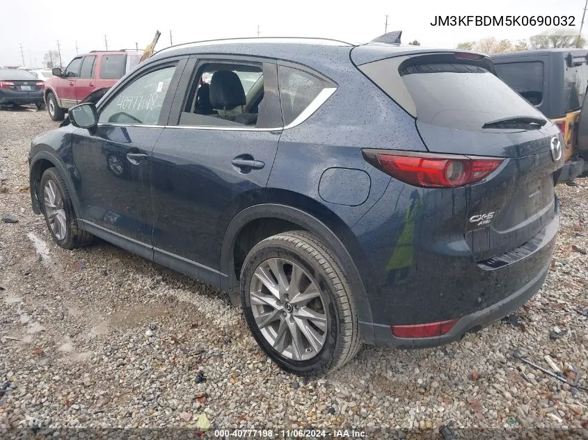 2019 Mazda Cx-5 Grand Touring VIN: JM3KFBDM5K0690032 Lot: 40777198