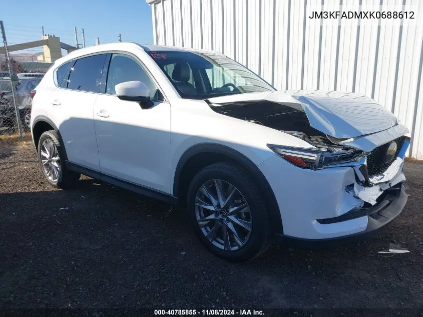 2019 Mazda Cx-5 Grand Touring VIN: JM3KFADMXK0688612 Lot: 40785855