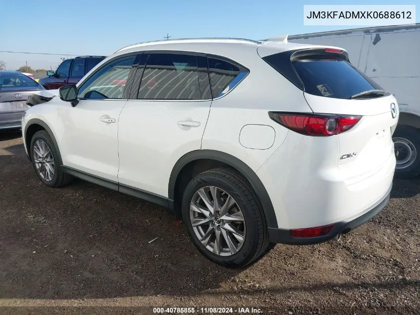 2019 Mazda Cx-5 Grand Touring VIN: JM3KFADMXK0688612 Lot: 40785855