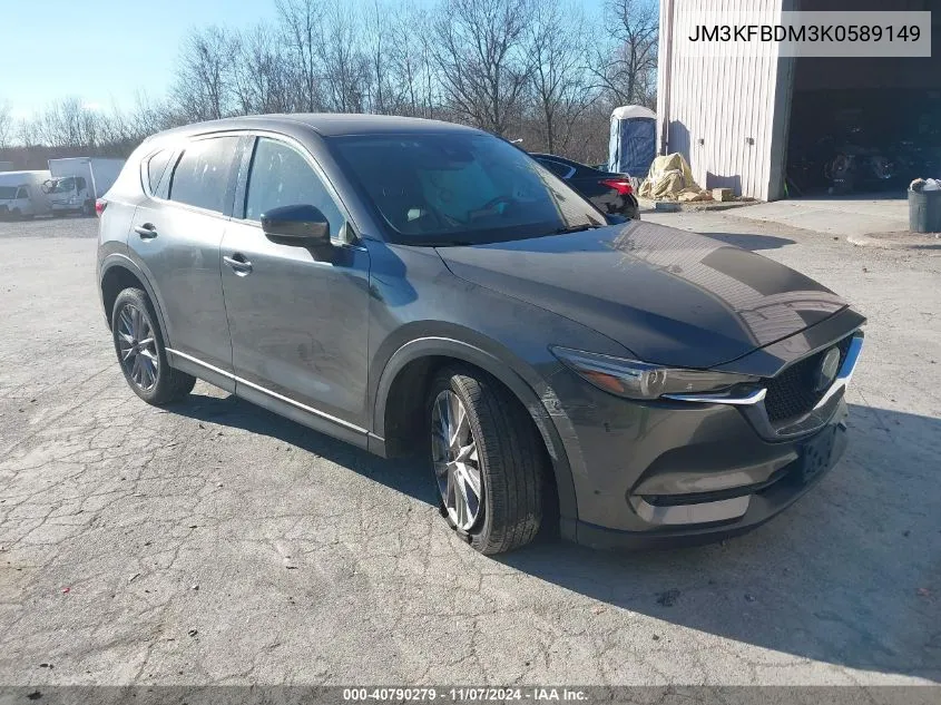 2019 Mazda Cx-5 Grand Touring VIN: JM3KFBDM3K0589149 Lot: 40790279