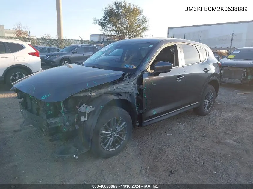 2019 Mazda Cx-5 Touring VIN: JM3KFBCM2K0638889 Lot: 40893065