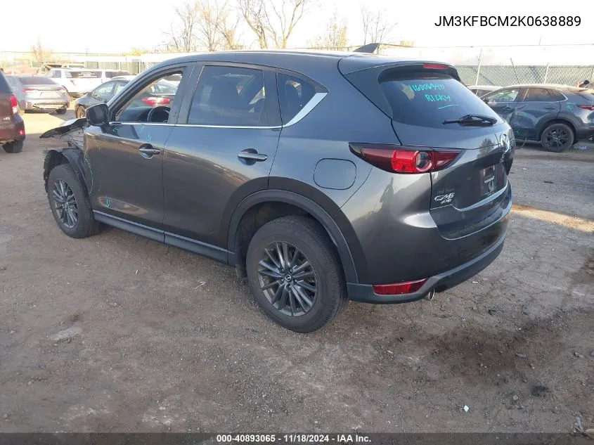 2019 Mazda Cx-5 Touring VIN: JM3KFBCM2K0638889 Lot: 40893065