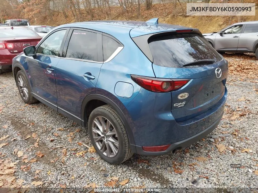 2019 Mazda Cx-5 Grand Touring Reserve VIN: JM3KFBDY6K0590993 Lot: 40900492