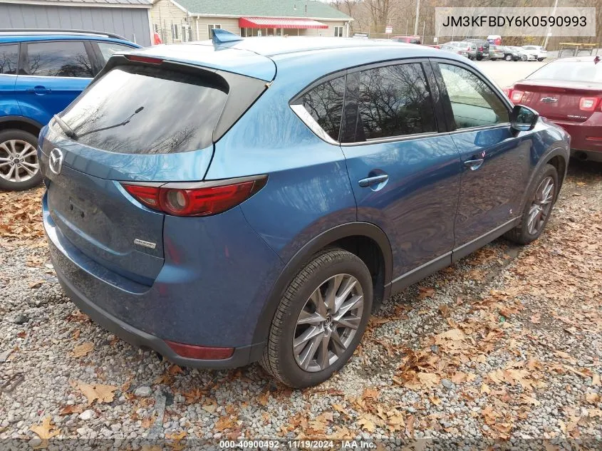 2019 Mazda Cx-5 Grand Touring Reserve VIN: JM3KFBDY6K0590993 Lot: 40900492