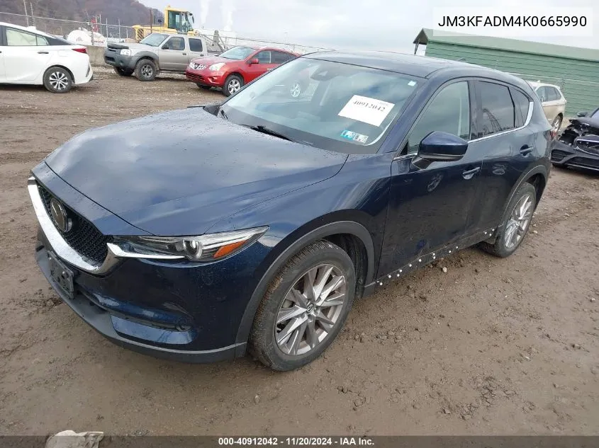 2019 Mazda Cx-5 Grand Touring VIN: JM3KFADM4K0665990 Lot: 40912042