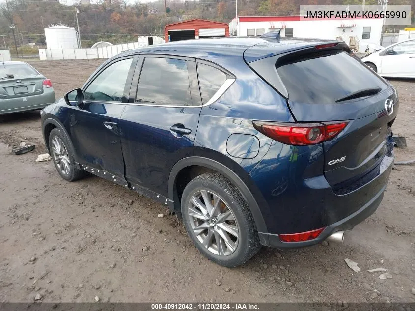 2019 Mazda Cx-5 Grand Touring VIN: JM3KFADM4K0665990 Lot: 40912042