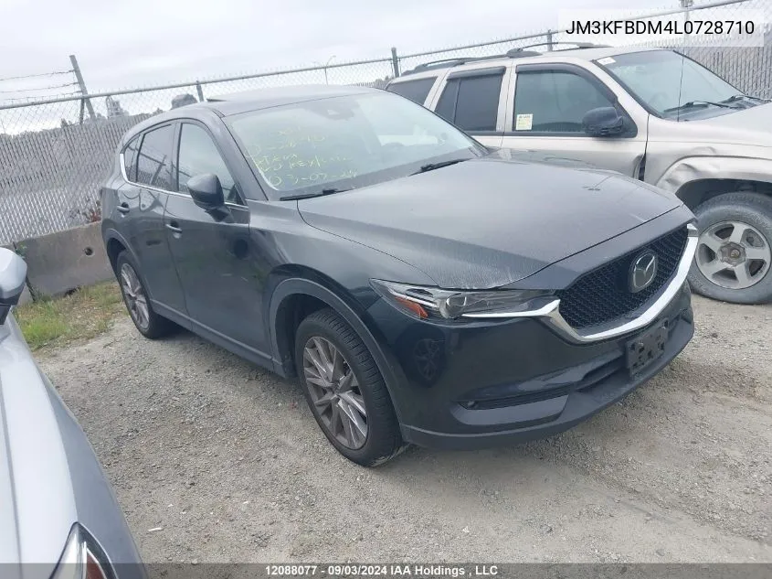 2020 Mazda Cx-5 Grand Touring VIN: JM3KFBDM4L0728710 Lot: 12088077