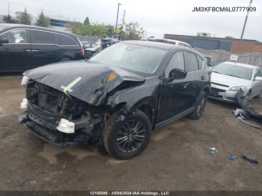 2020 Mazda Cx-5 VIN: JM3KFBCM6L0777909 Lot: 12105595