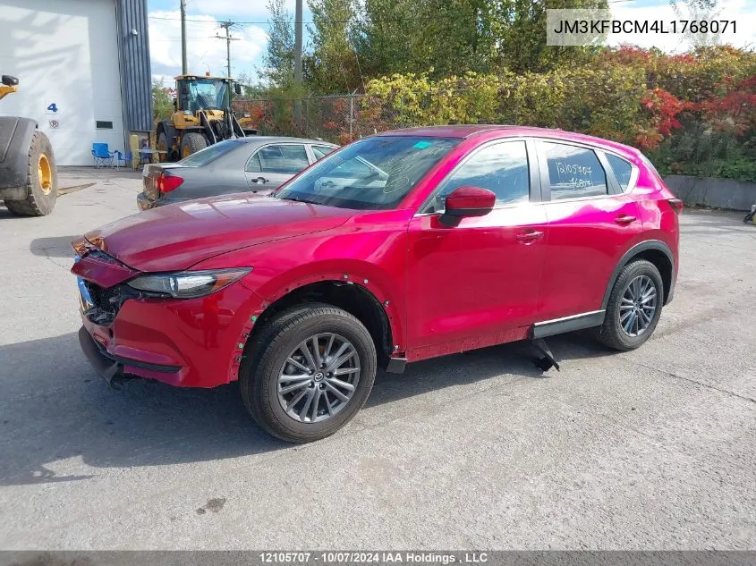 2020 Mazda Cx-5 Touring VIN: JM3KFBCM4L1768071 Lot: 12105707