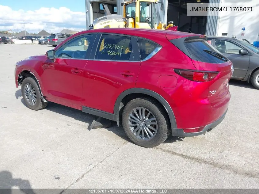 2020 Mazda Cx-5 Touring VIN: JM3KFBCM4L1768071 Lot: 12105707