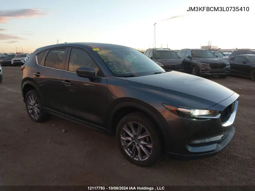 2020 Mazda Cx-5 Touring VIN: JM3KFBCM3L0735410 Lot: 12117793