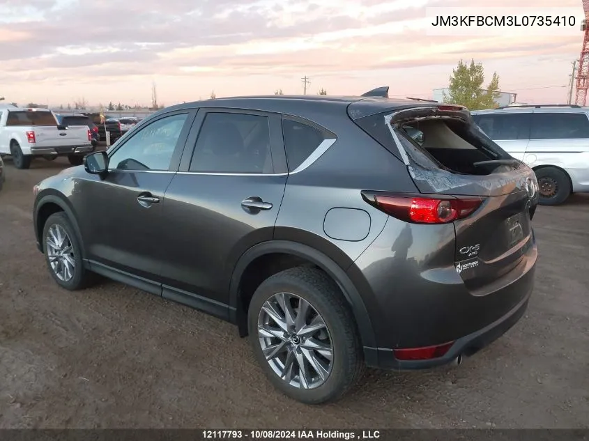 2020 Mazda Cx-5 Touring VIN: JM3KFBCM3L0735410 Lot: 12117793