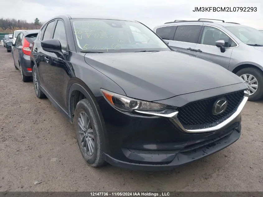 2020 Mazda Cx-5 VIN: JM3KFBCM2L0792293 Lot: 12147736