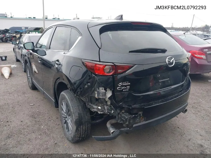 2020 Mazda Cx-5 VIN: JM3KFBCM2L0792293 Lot: 12147736