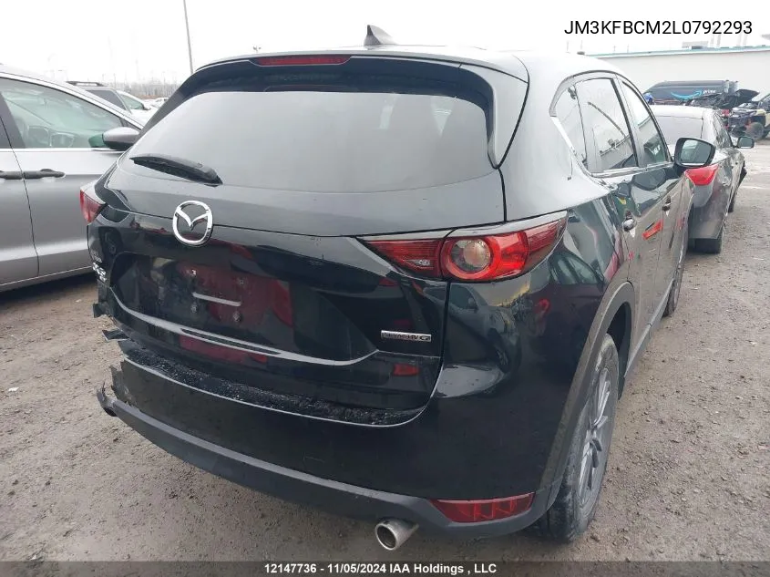 2020 Mazda Cx-5 VIN: JM3KFBCM2L0792293 Lot: 12147736