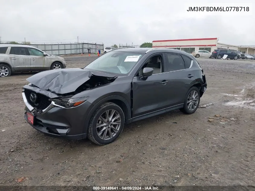 2020 Mazda Cx-5 Grand Touring VIN: JM3KFBDM6L0778718 Lot: 39149641