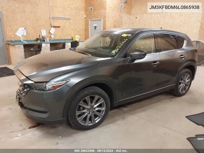 2020 Mazda Cx-5 Grand Touring VIN: JM3KFBDM6L0865938 Lot: 39632966