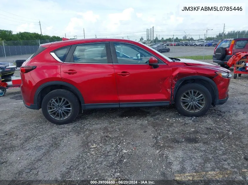 2020 Mazda Cx-5 Sport VIN: JM3KFABM5L0785446 Lot: 39706650