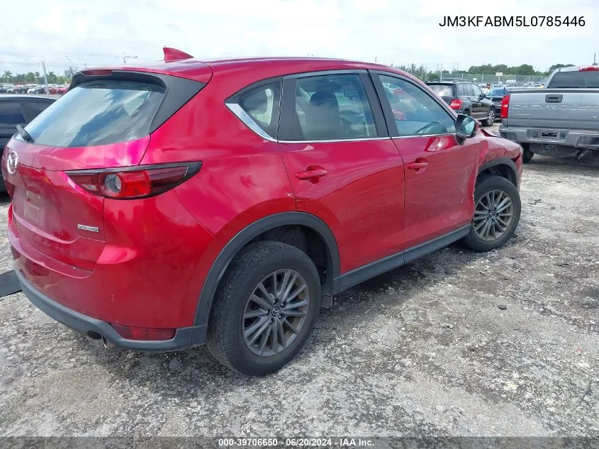 2020 Mazda Cx-5 Sport VIN: JM3KFABM5L0785446 Lot: 39706650