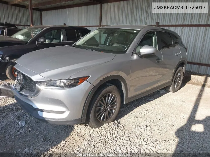 2020 Mazda Cx-5 Touring VIN: JM3KFACM3L0725017 Lot: 39893213