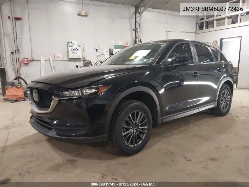 2020 Mazda Cx-5 Sport VIN: JM3KFBBM6L0772436 Lot: 39931749